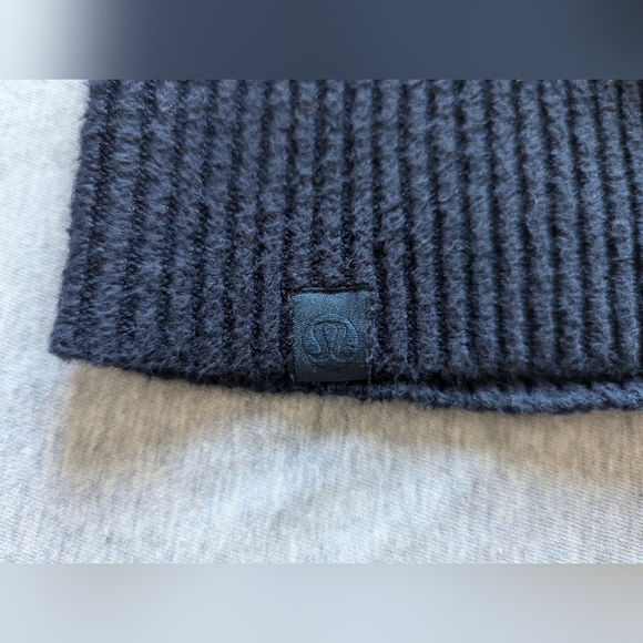 Lululemon Brushed Cotton Merino Blend Mockneck in True Navy - Picture 11 of 16